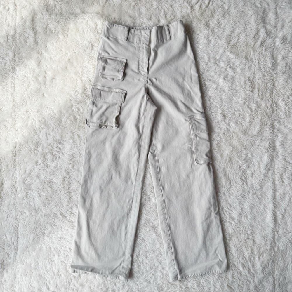 Wilfred Aritzia Women Beige Cargo Utility Wide Leg Pants US4 Casual Contemporary - Picture 6 of 14